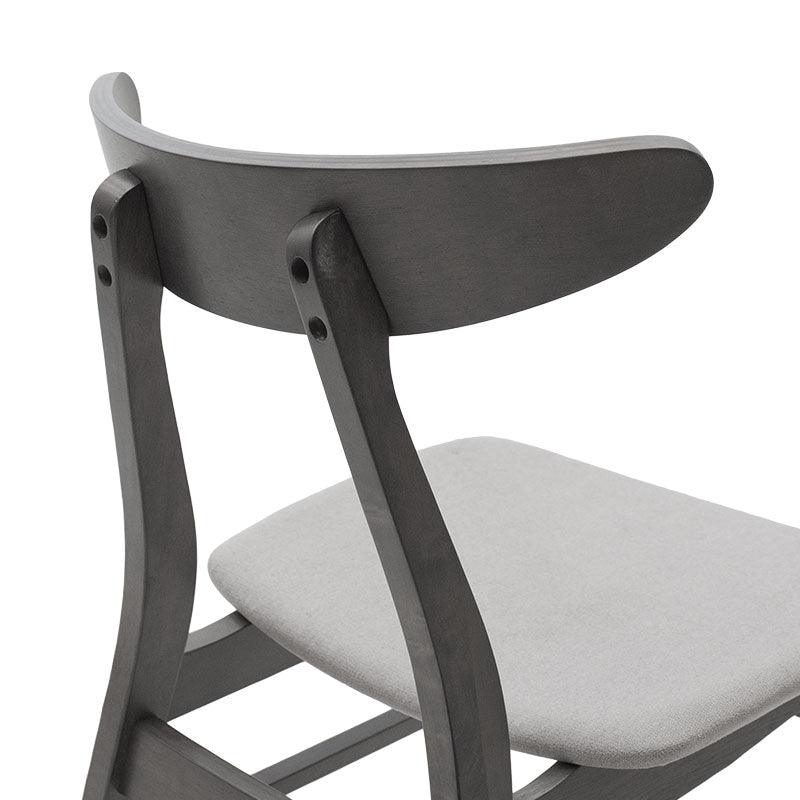 Scaun Orlean, Gri - Nuc, 53x49x78 cm - Gri