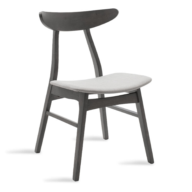 Scaun Orlean, Gri - Nuc, 53x49x78 cm - Scaun Orlean, Gri - Nuc, 53x49x78 cm