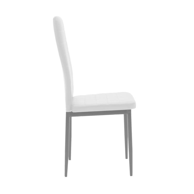 Scaun Parker, Alb - Bej, 42x48x98 cm - Alb