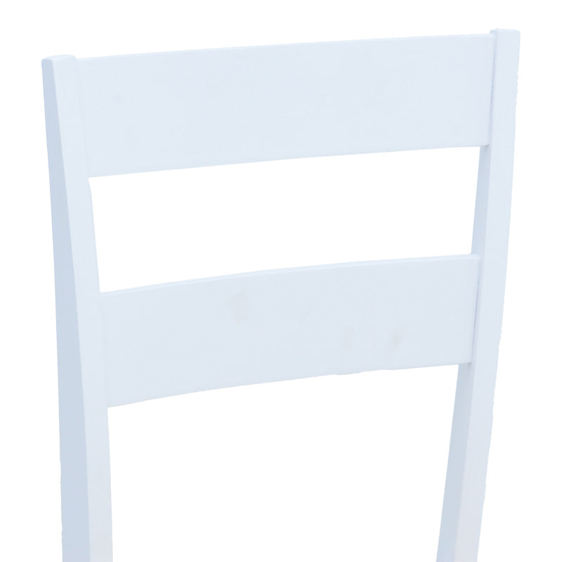 Scaun pentru sufragerie York, alb-Natural, lemn/piele eco, 39x47x89 cm
