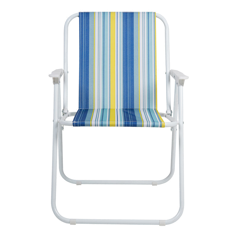 Scaun camping Jette, metal si tesatura, 53x56x73 cm - Albastru