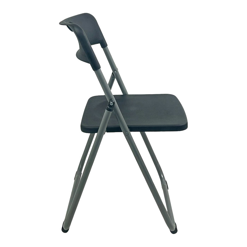 Scaun pliabil cu funcție Edison, Metal, Alb - Negru, 38x49x73 cm - Negru