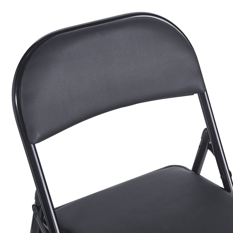 Scaun Pliabil, Alb - Negru, 46x46x79 cm - Negru
