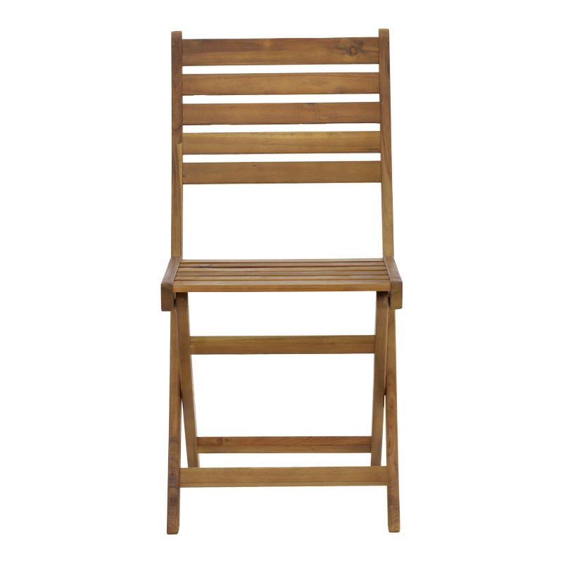 Scaun pliant Fatel lemn de salcam, Natural, 40x53x82 cm