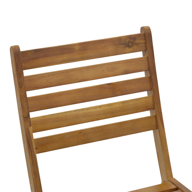 Scaun pliant Fatel lemn de salcam, Natural, 40x53x82 cm