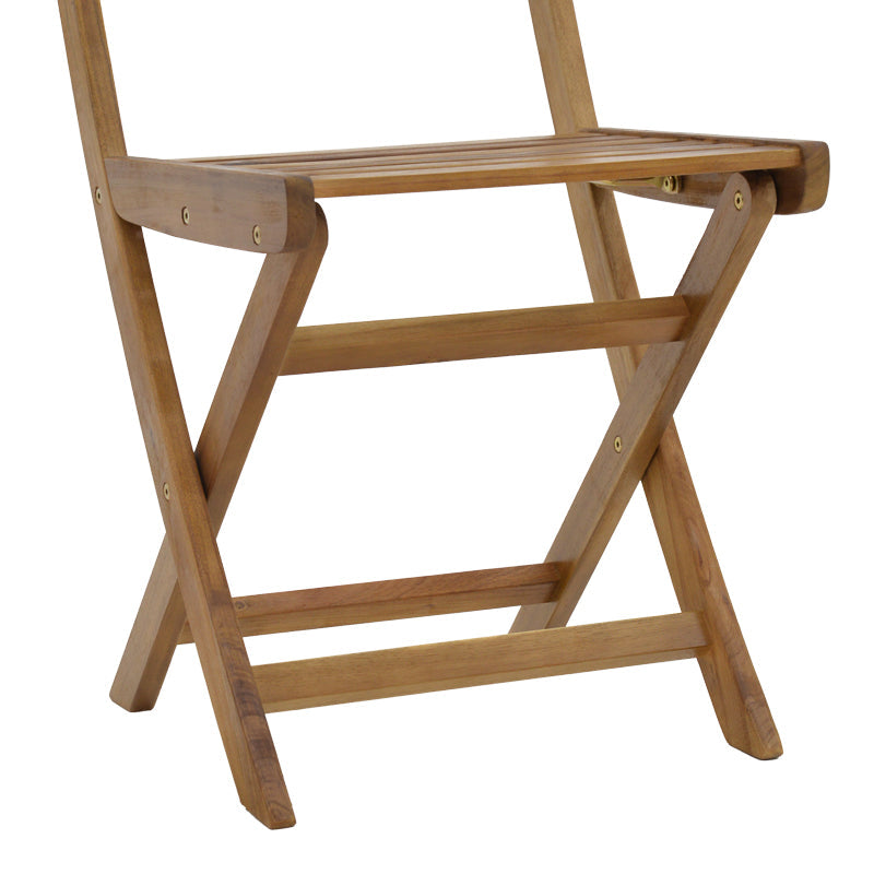 Scaun pliant Fatel lemn de salcam, Natural, 40x53x82 cm