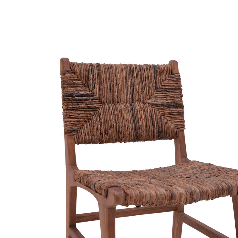 Scaun Refane lemn de tec, Natural, 50x58x85 cm