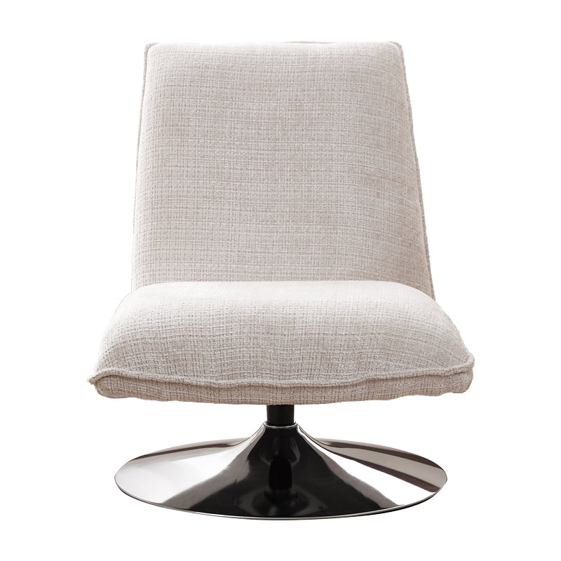 Scaun rotativ Remona crem picioare, crom, 63x80x80 cm