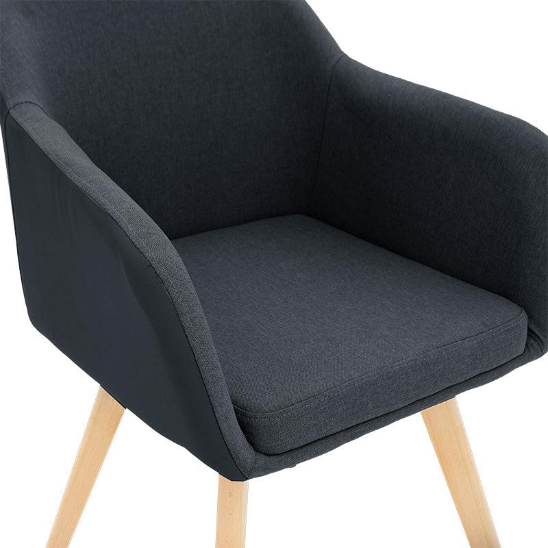 Scaun Safira, Bej - Negru, 57x58x84 cm - Negru
