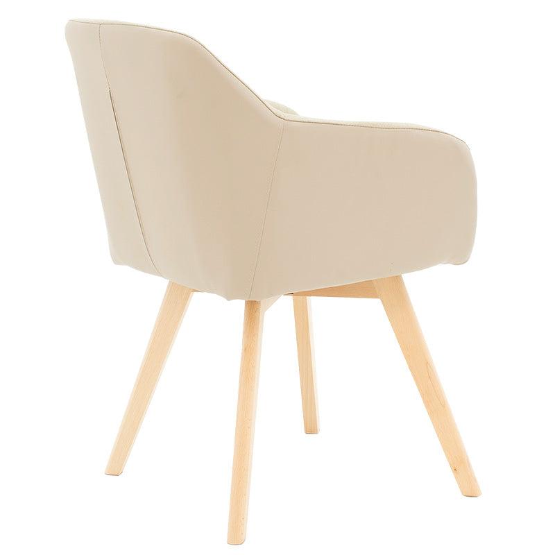 Scaun Safira, Bej - Negru, 57x58x84 cm - Bej