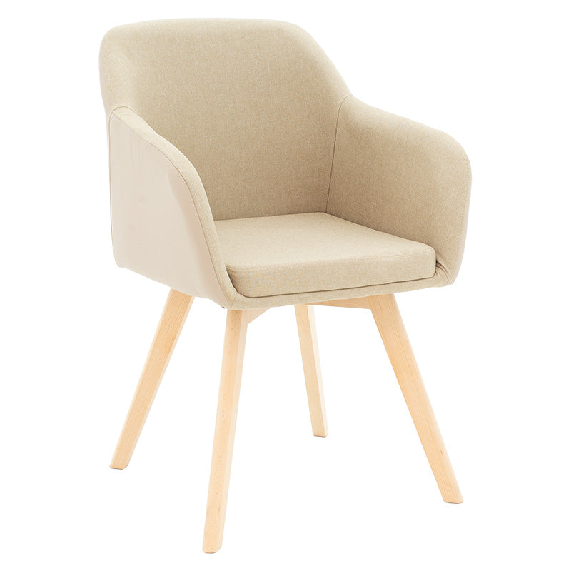 Scaun Safira, Bej - Negru, 57x58x84 cm - Scaun Safira, Bej - Negru, 57x58x84 cm