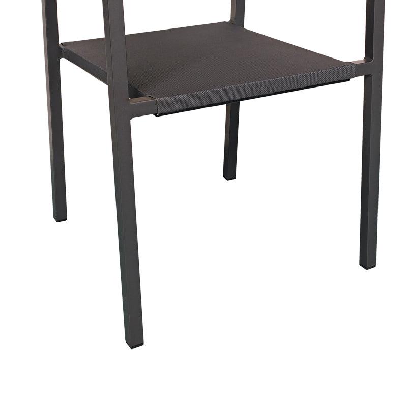 Scaun Savor, Alb - Gri inchis, 55x58x63 cm - Gri inchis