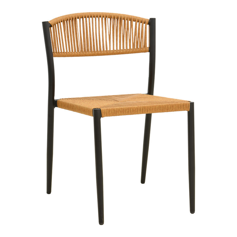 Scaun exterior Cura, aluminiu si ratan, 50x58x78 cm - Scaun exterior Cura, aluminiu si ratan, 50x58x78 cm