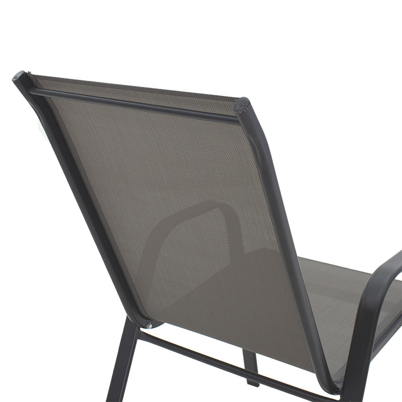 Scaun de gradina Calan, textilena si metal, 54x74x91 cm - Gri