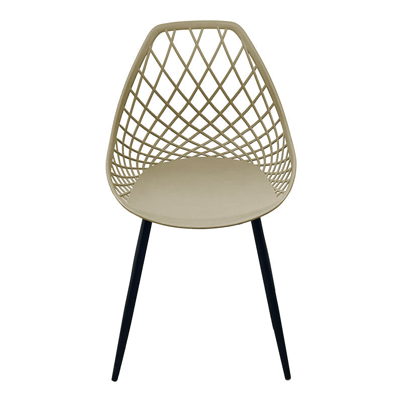 Scaun Suan, Metal, 49x51x86 cm - Crem