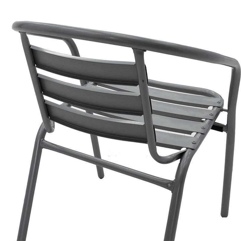 Scaun Tade metal, 58x54x73 cm - Gri