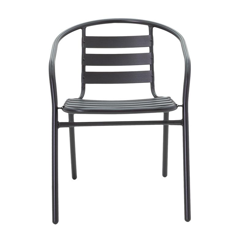 Scaun Tade metal, 58x54x73 cm - Negru