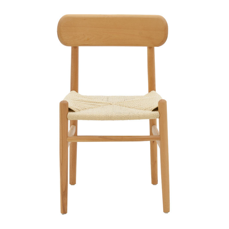 Scaun Thomas lemn Natural de fag-frânghie, Natural, 44x36x79 cm