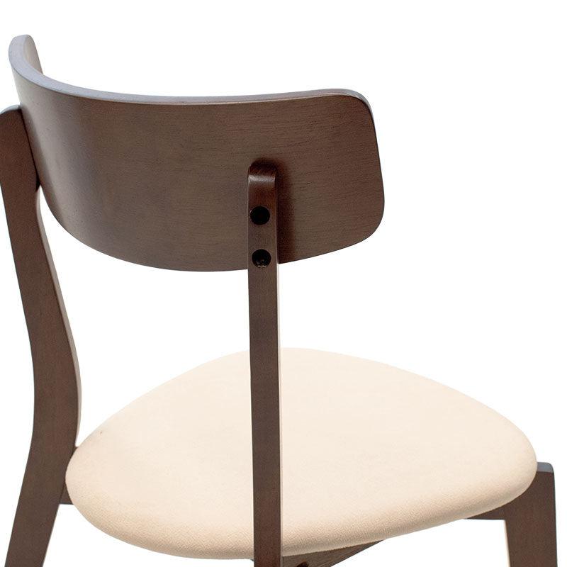 Scaun Toto, Gri - Nuc, 50x50x85 cm - Nuc