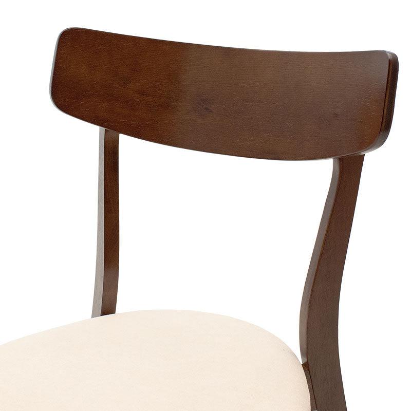 Scaun Toto, Gri - Nuc, 50x50x85 cm - Nuc