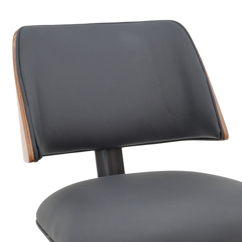 Scaun Ubane, negru pu-nuc, 53x62x85 cm