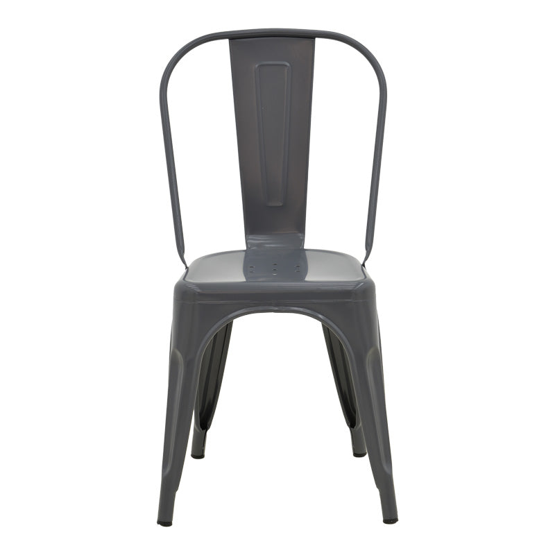 Scaun Utopia, metal, 44x44x85 cm - Antracit