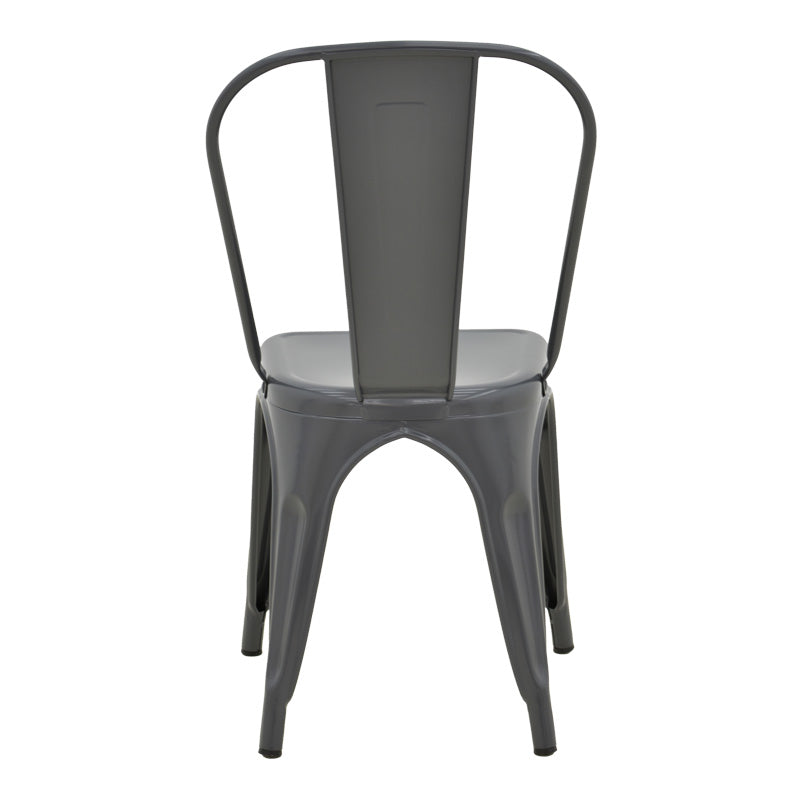 Scaun Utopia, metal, 44x44x85 cm - Antracit