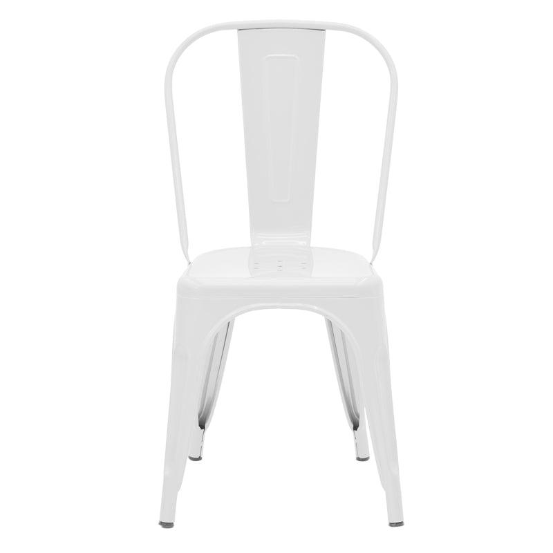 Scaun Utopia metal, 44x44x55 cm - Alb