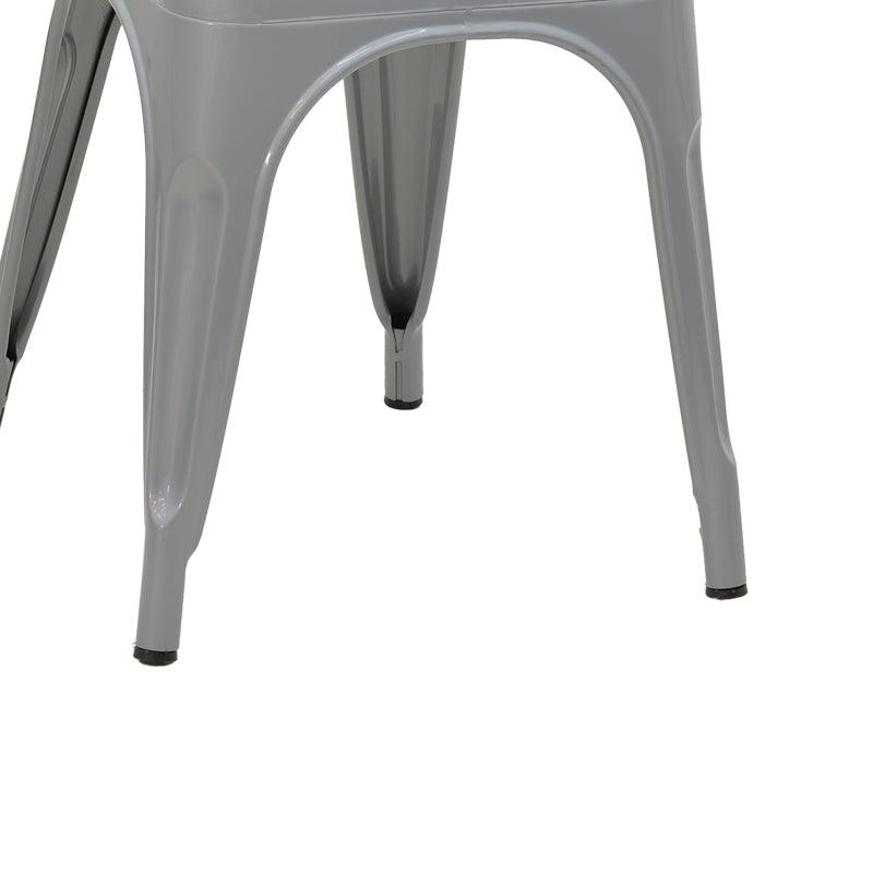 Scaun Utopia metal, 44x44x55 cm - Gri