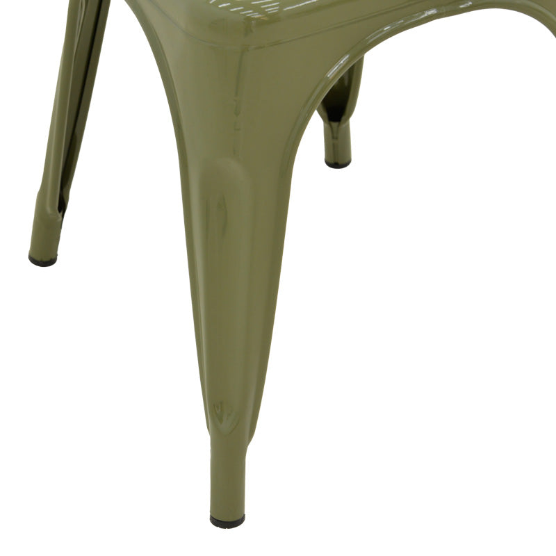 Scaun Utopia, metal, 44x44x85 cm - Verde