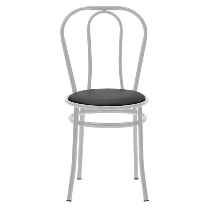 Scaun Vienna, metal, Negru, 47x40x85 cm
