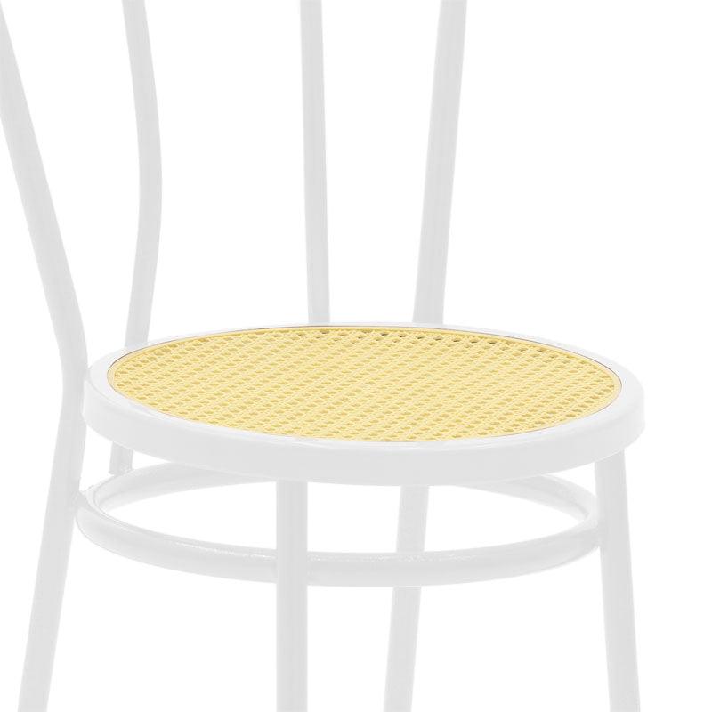 Scaun Vienna rattan metal, Alb - Bej, 100x200 cm - Bej
