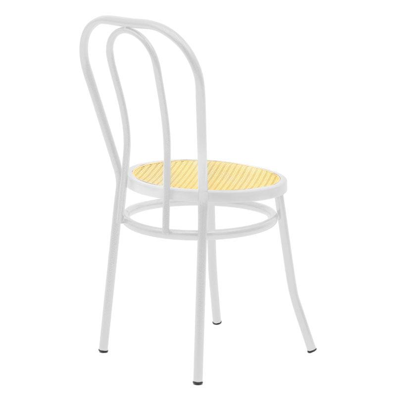 Scaun Vienna rattan metal, Alb - Bej, 100x200 cm - Bej