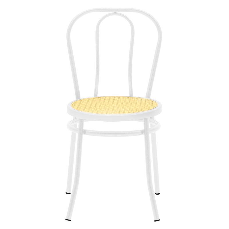 Scaun Vienna rattan metal, Alb - Bej, 100x200 cm - Bej