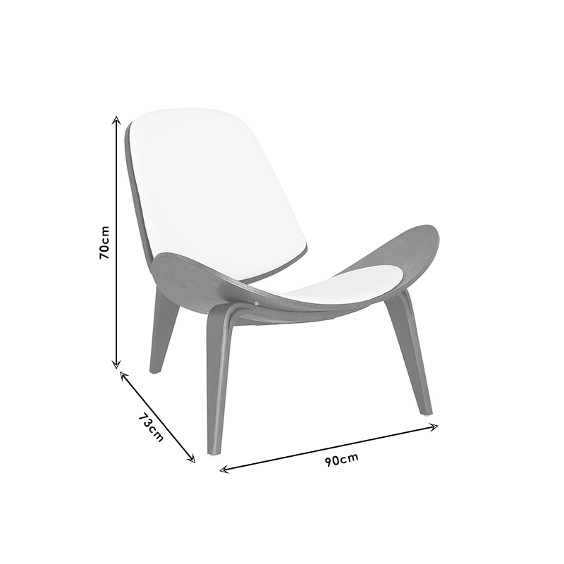 Scaun Vilma, Negru, 90x73x75 cm