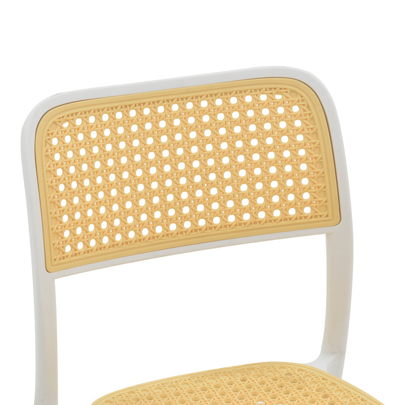 Scaun Westley, Alb - Negru, 55x47x81 cm - Alb
