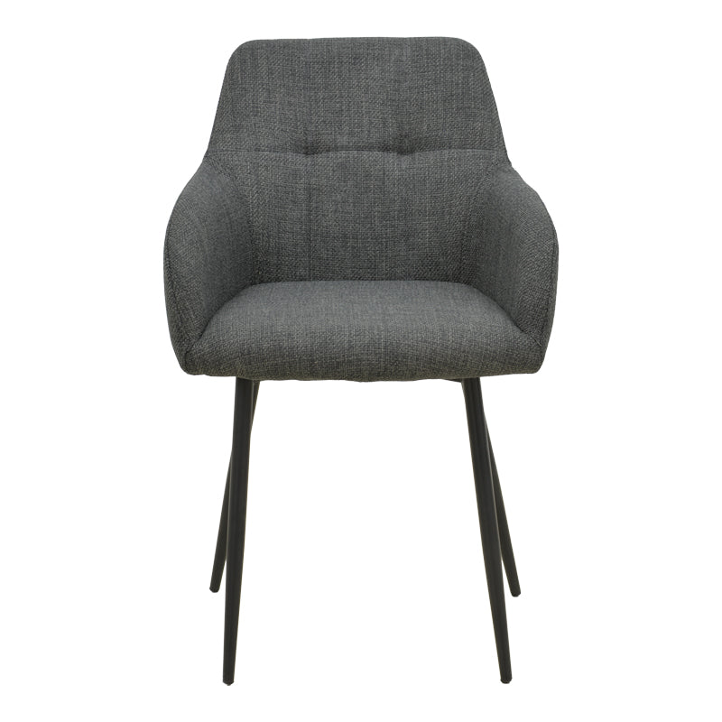 Scaun Zerfia, Stofa, 43x60x85 cm - Antracit