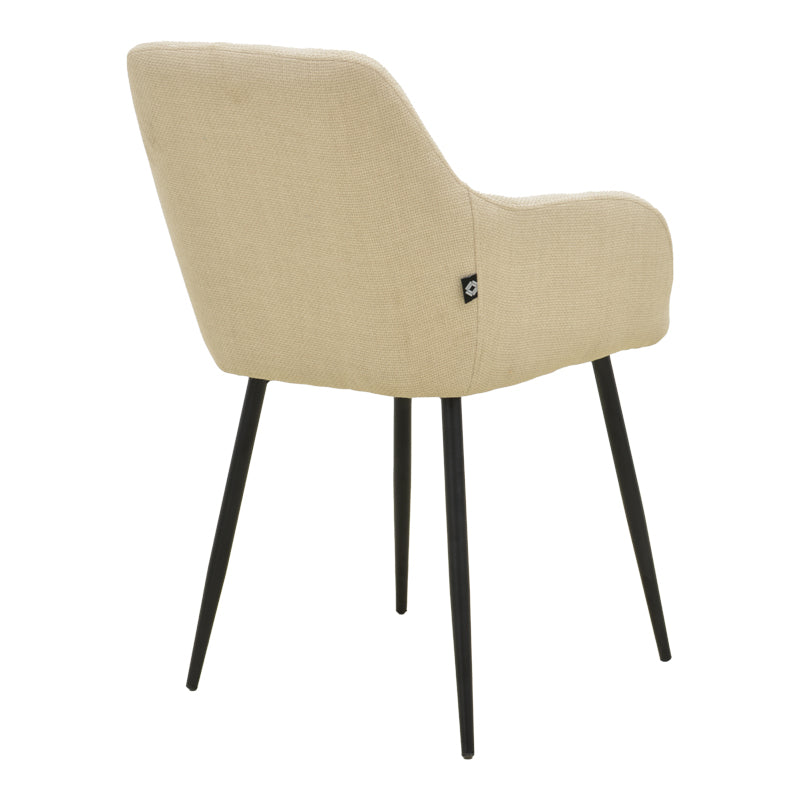Scaun Zerfia, Stofa, 43x60x85 cm - Bej