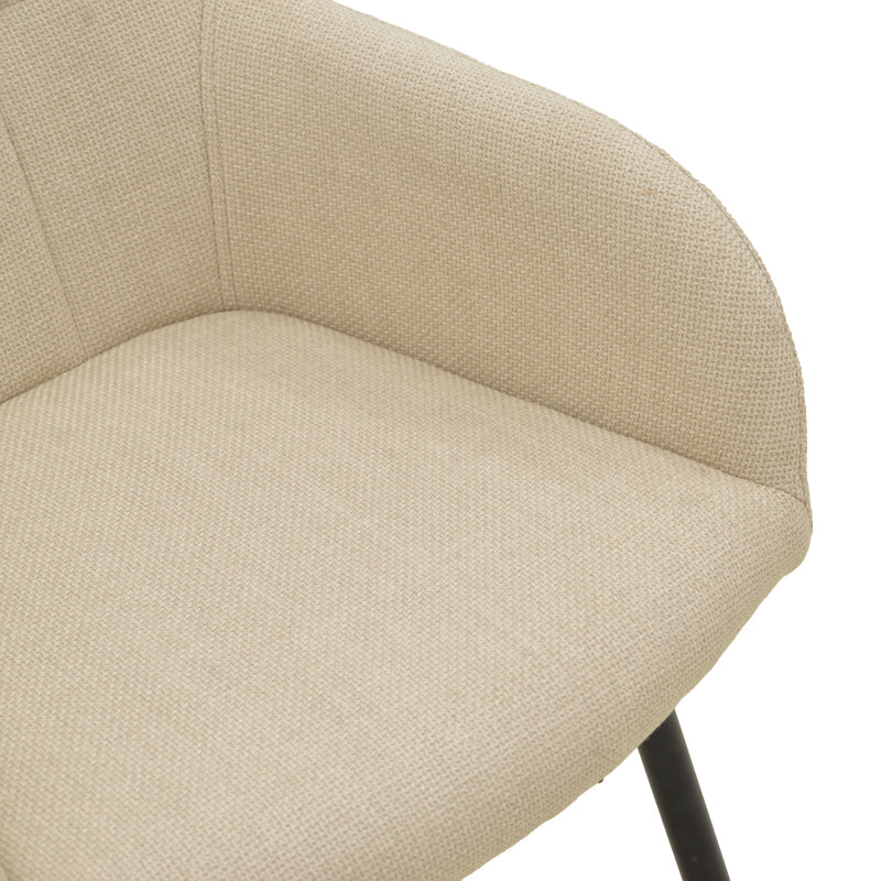 Scaun Zerfia, Stofa, 43x60x85 cm - Bej