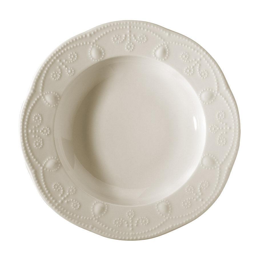 Serviciu de masa, 24 piese, Portelan, Crem