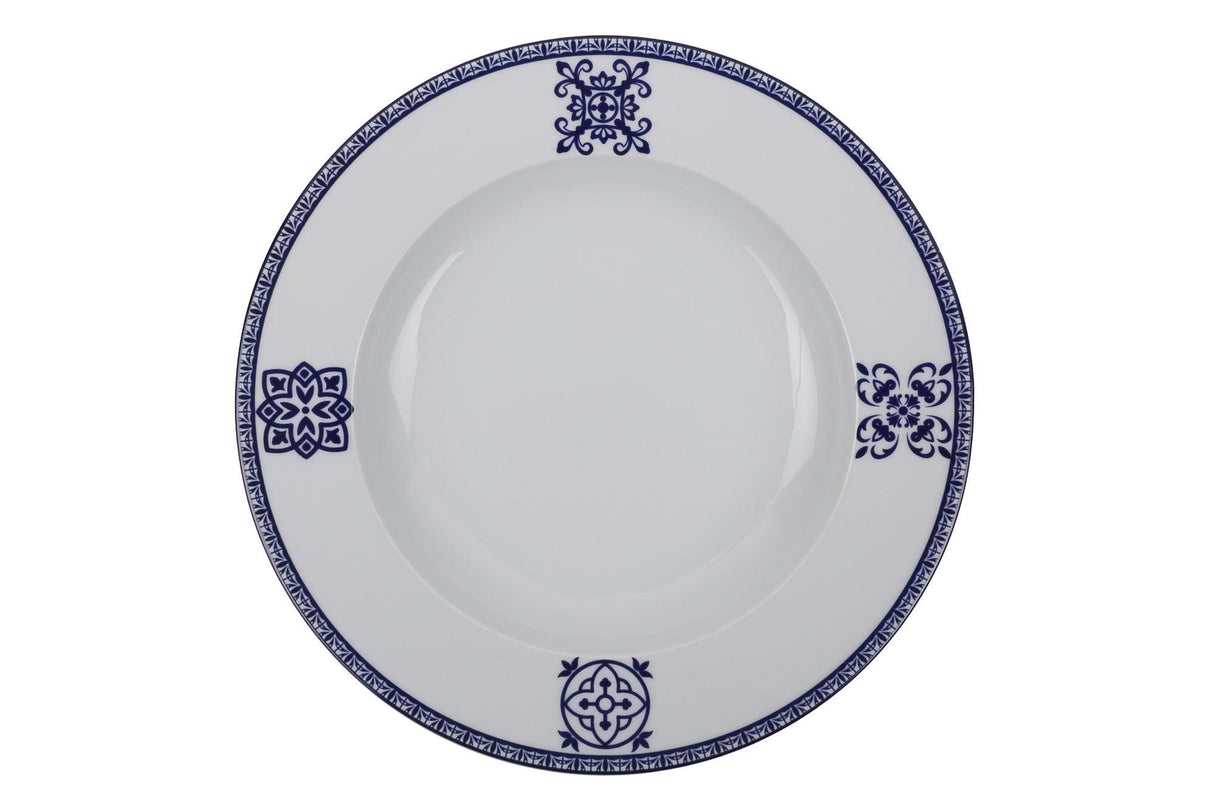 Serviciu de masa, 24 piese, Portelan, Albastru