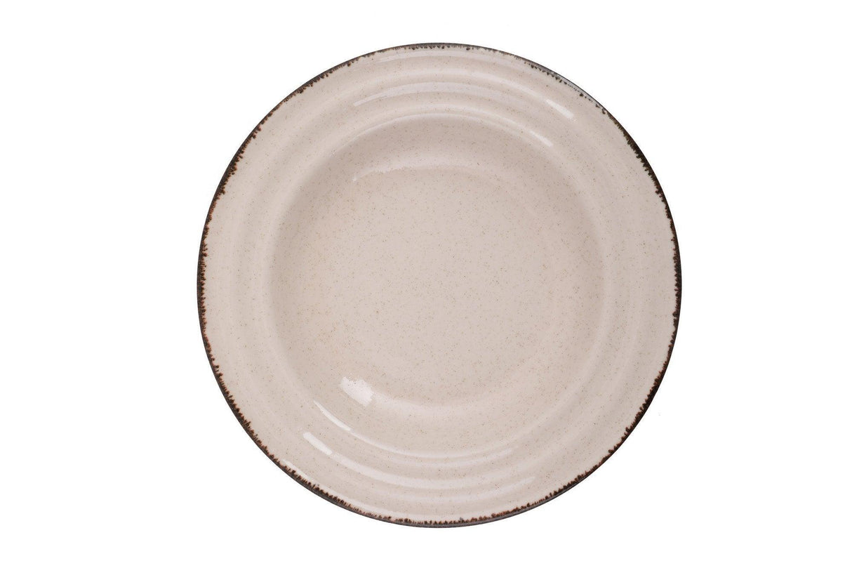 Serviciu de masa, 24 piese, Portelan, Crem