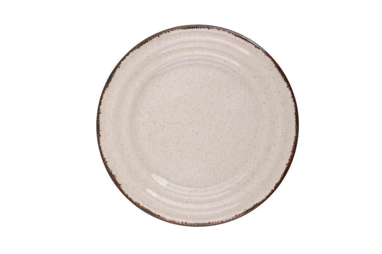 Serviciu de masa, 24 piese, Portelan, Crem