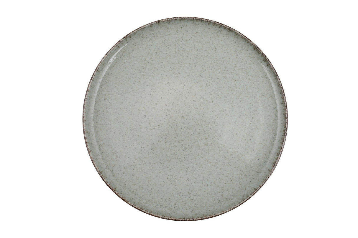 Serviciu de masa, 24 piese, Portelan, Verde, 27x27x2.5 cm
