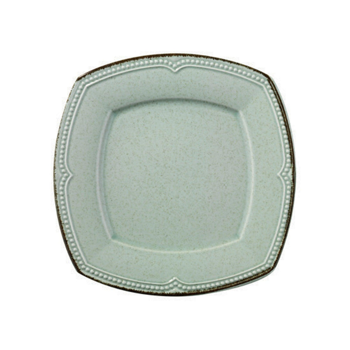 Serviciu de masa, 24 piese, Portelan, Verde, 26x26x2 cm