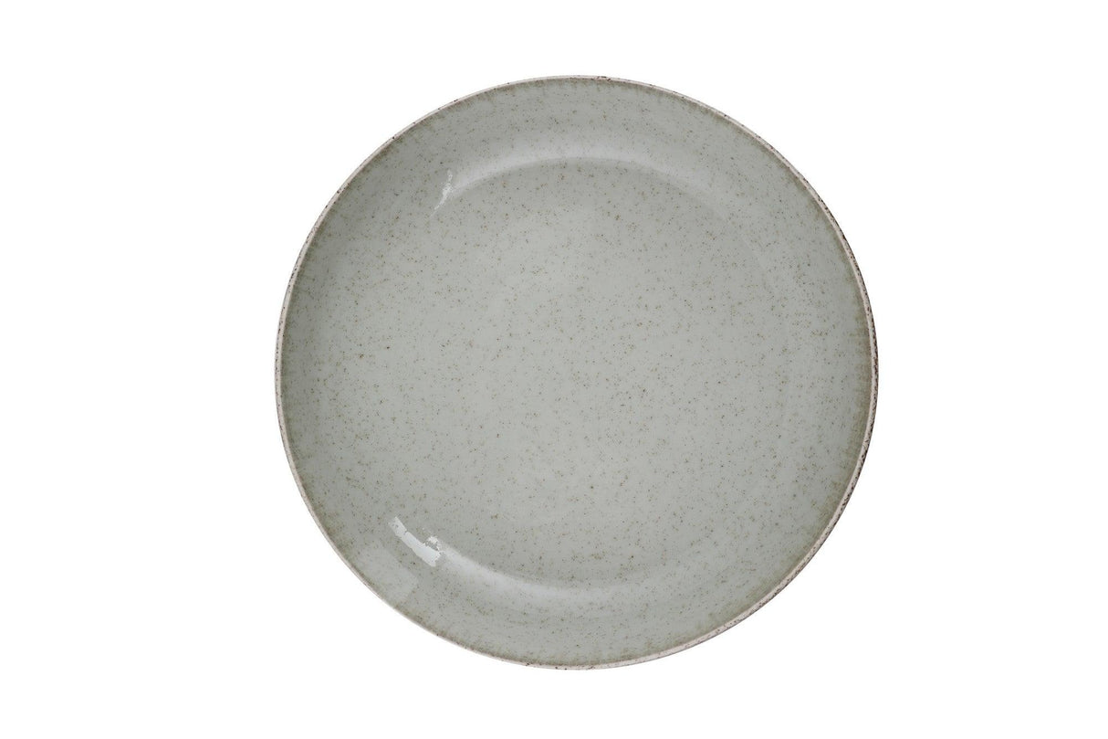 Serviciu de masa, 24 piese, Portelan, Verde, 27x27x2.5 cm