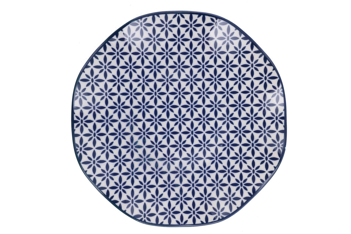 Serviciu de masa Holland, Set 24 piese pentru cina, Portelan, Albastru, 29x28x36 cm