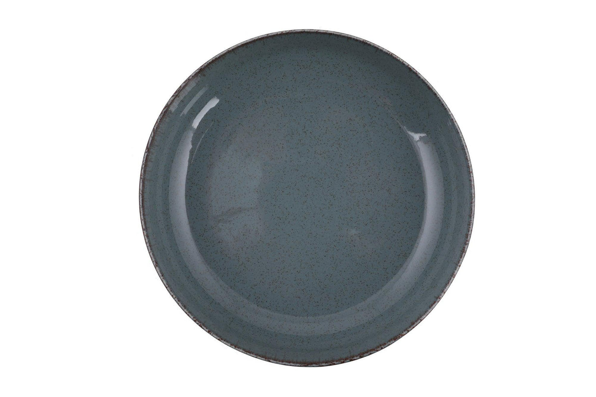Serviciu de masa 24 piese, Portelan, Verde, 27x27x2.5 cm