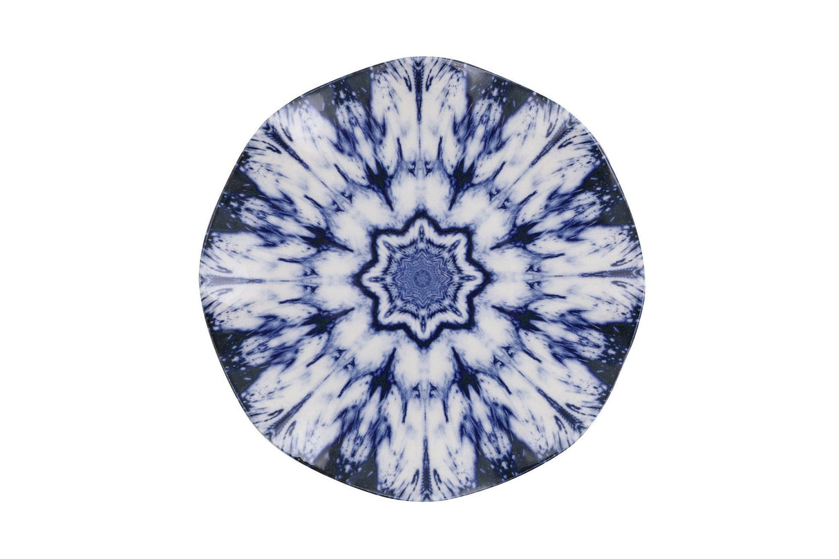Serviciu de masa, Set 24 piese pentru cina, Portelan, Albastru, 29x28x36 cm
