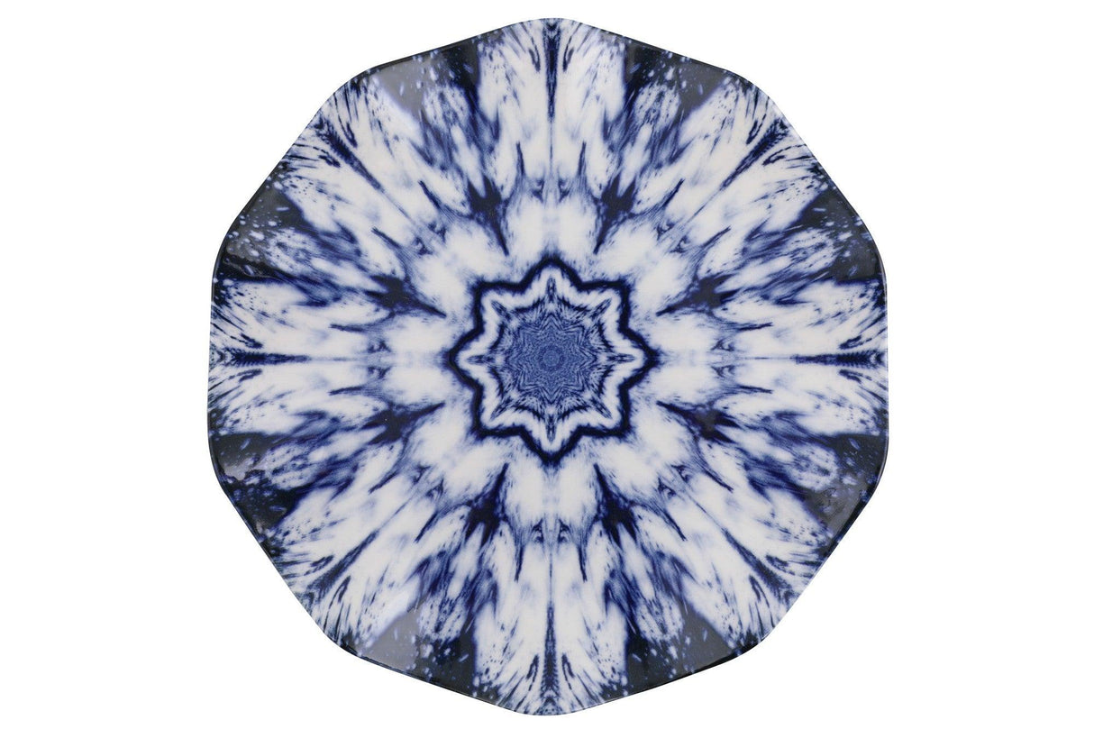 Serviciu de masa, Set 24 piese pentru cina, Portelan, Albastru, 29x28x36 cm